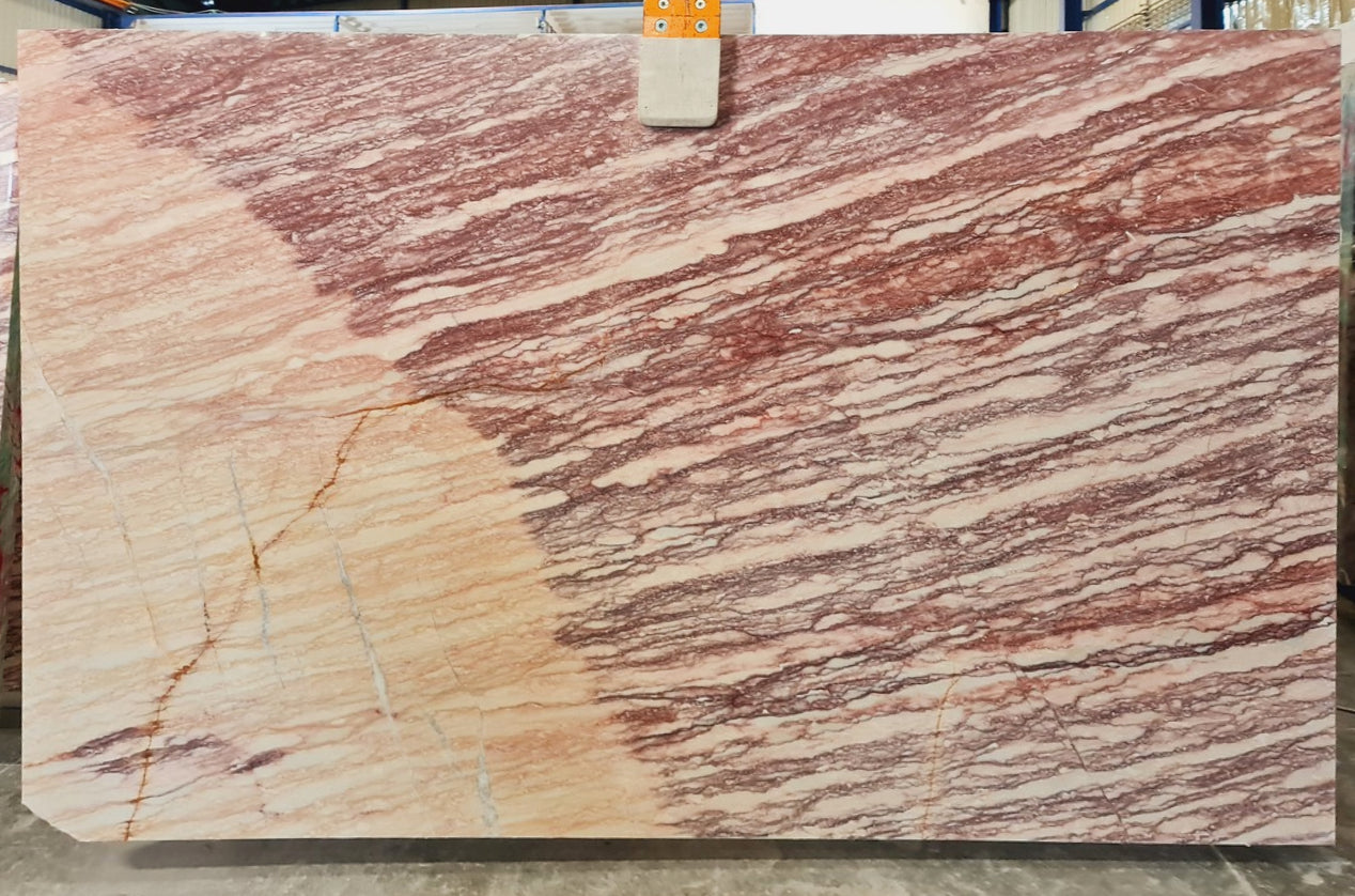 Zebrano Rosa Bookmatching Polished Marble Slab