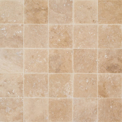 Mixed Beige Commercial Travertine Honed Floor and Wall Tile top view