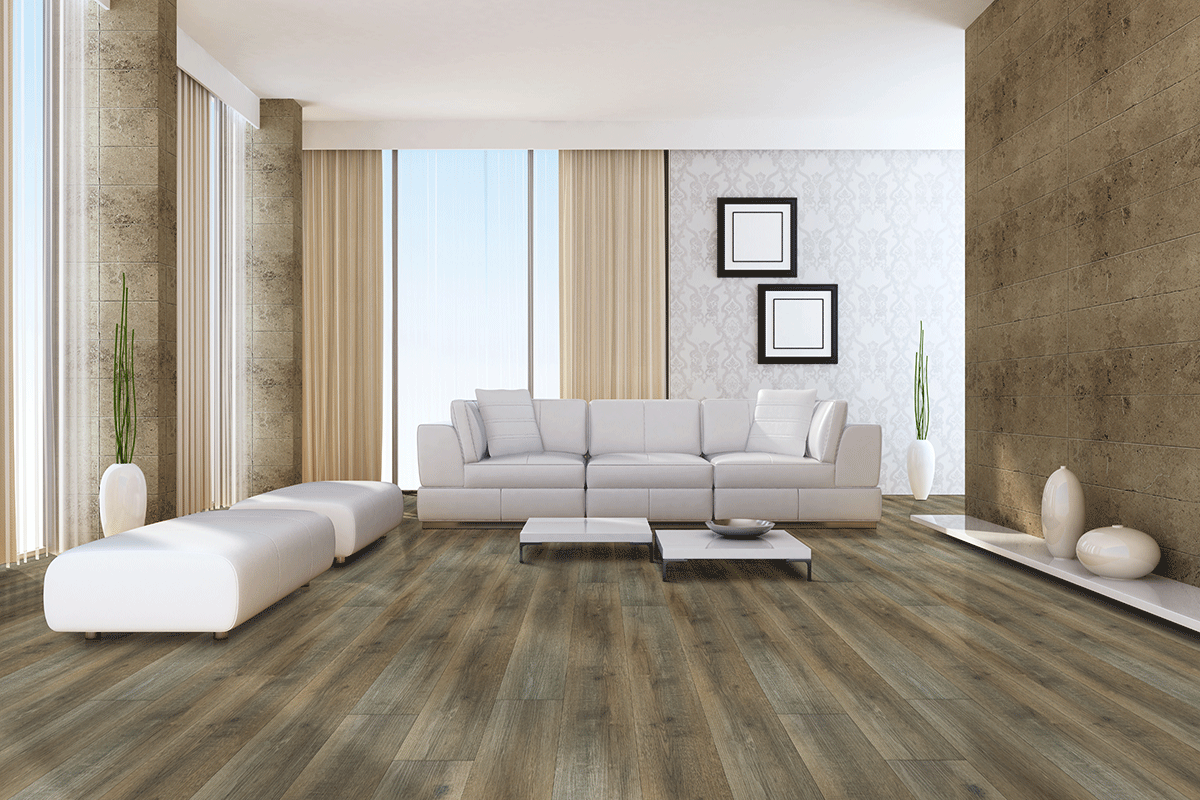 MSI Rigid Core Vinyl Flooring XL Ashton Maracay Brown 9"x60" - Everlife Collection