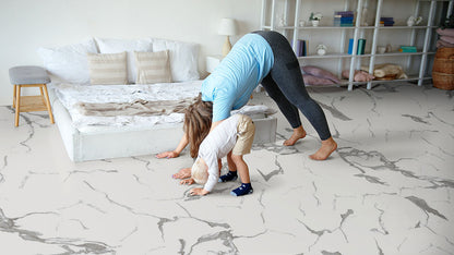 MSI Rigid Core Vinyl Flooring XL Trecento Calacatta Marbello 18"x36" - Everlife Collection