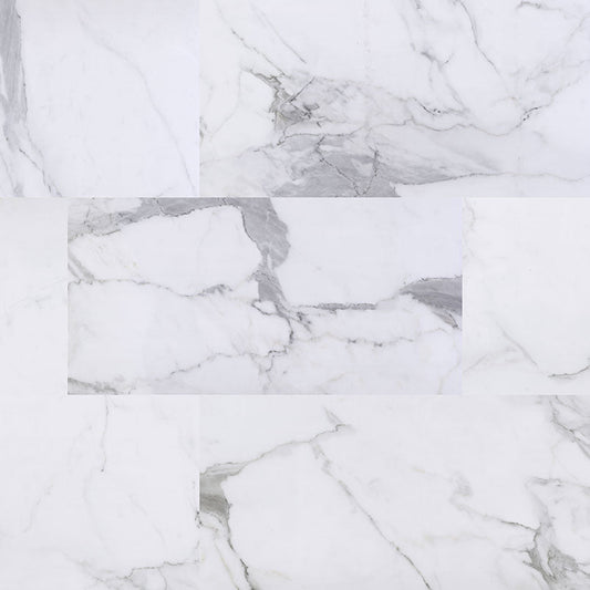 MSI Rigid Core Vinyl Flooring XL Trecento Calacatta Legend 18"x36" - Everlife Collection