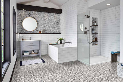 MSI Rigid Core Vinyl Flooring XL Trecento Kenzzi Taza 18"x36" - Everlife Collection