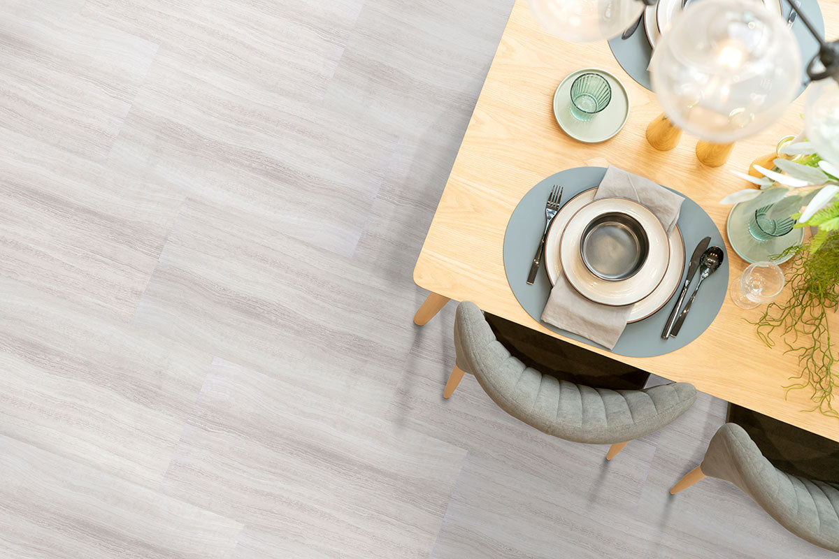 MSI Rigid Core Vinyl Flooring XL Trecento White Ocean 18"x36" - Everlife Collection