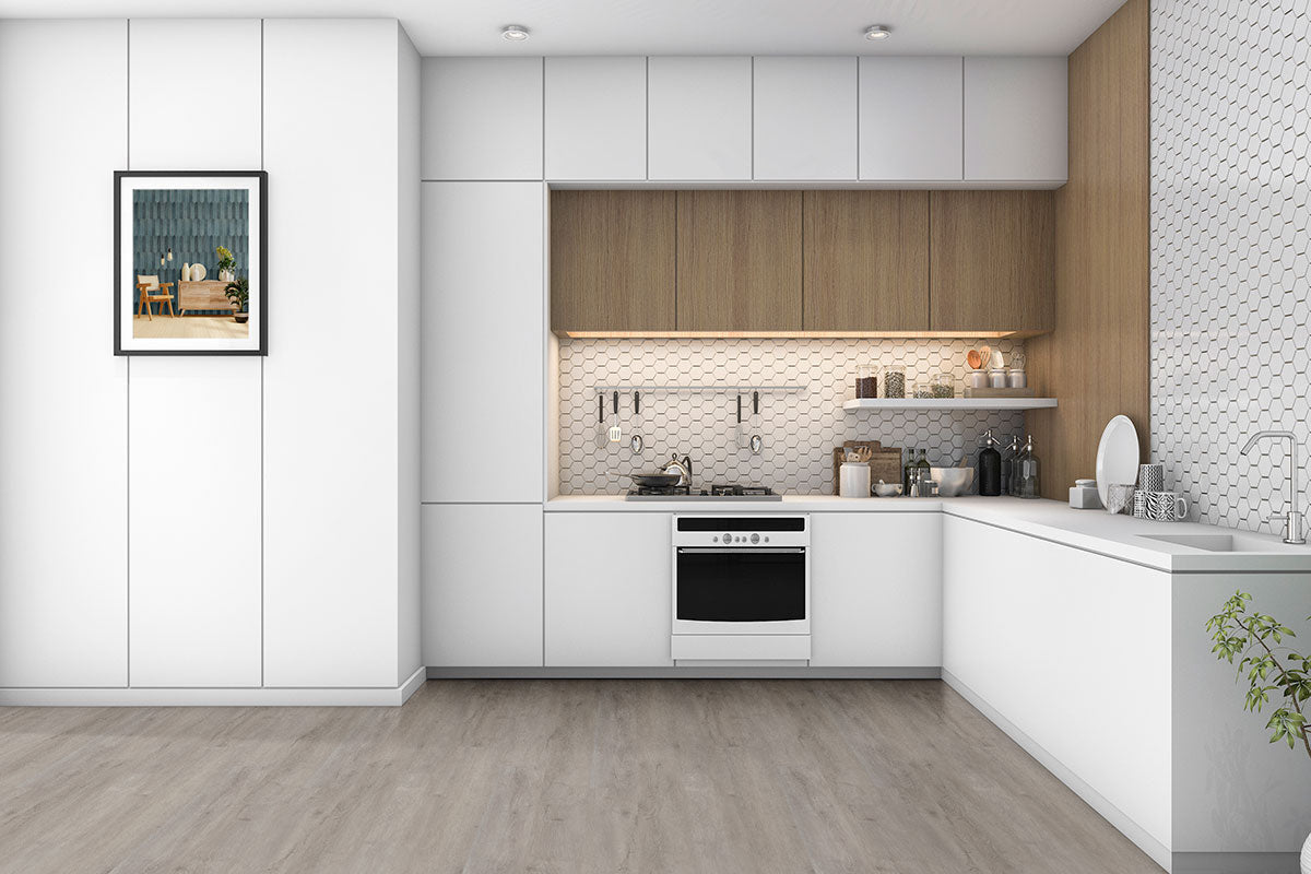 MSI Rigid Core Vinyl Flooring Ashton York Gray 7"x48" - Everlife Collection