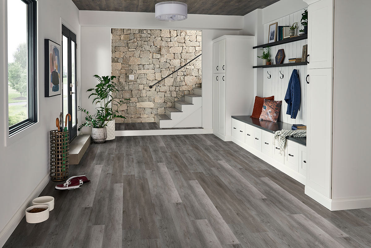 MSI Rigid Core Vinyl Flooring Prescott Katella Ash 7"x48" - Everlife Collection