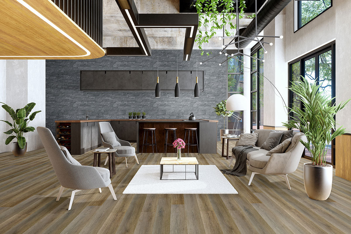 MSI Waterproof Hybrid Rigid Core Flooring Smithcliffs Delray 7"x48" - Everlife Collection