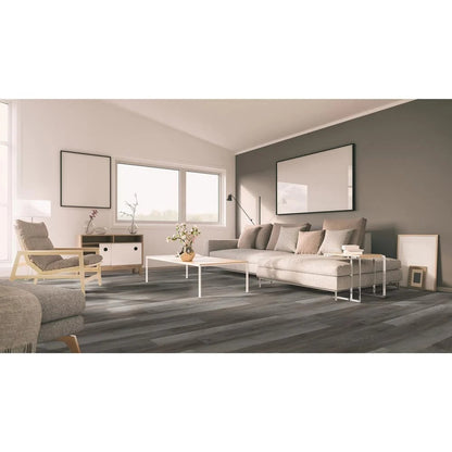 MSI Luxury Vinyl Flooring Katavia Woodrift Gray 6"x48" - Everlife Collection