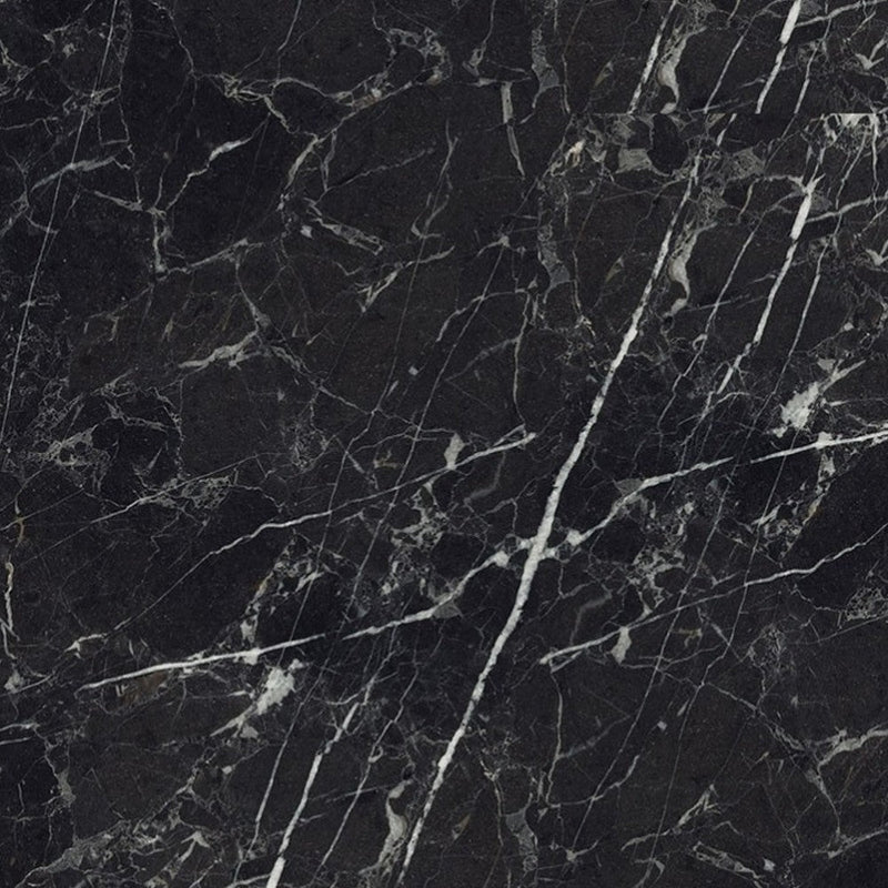 Nero Marquina Black Marble Tile Polished size 12x24 SKU-40102006 product shot close up view