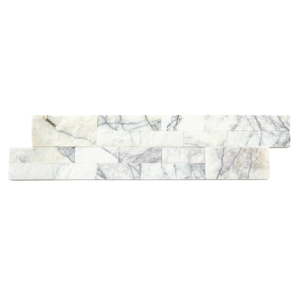 New York Ledger 3D Panel 6"x24" Natural Marble Wall Tile