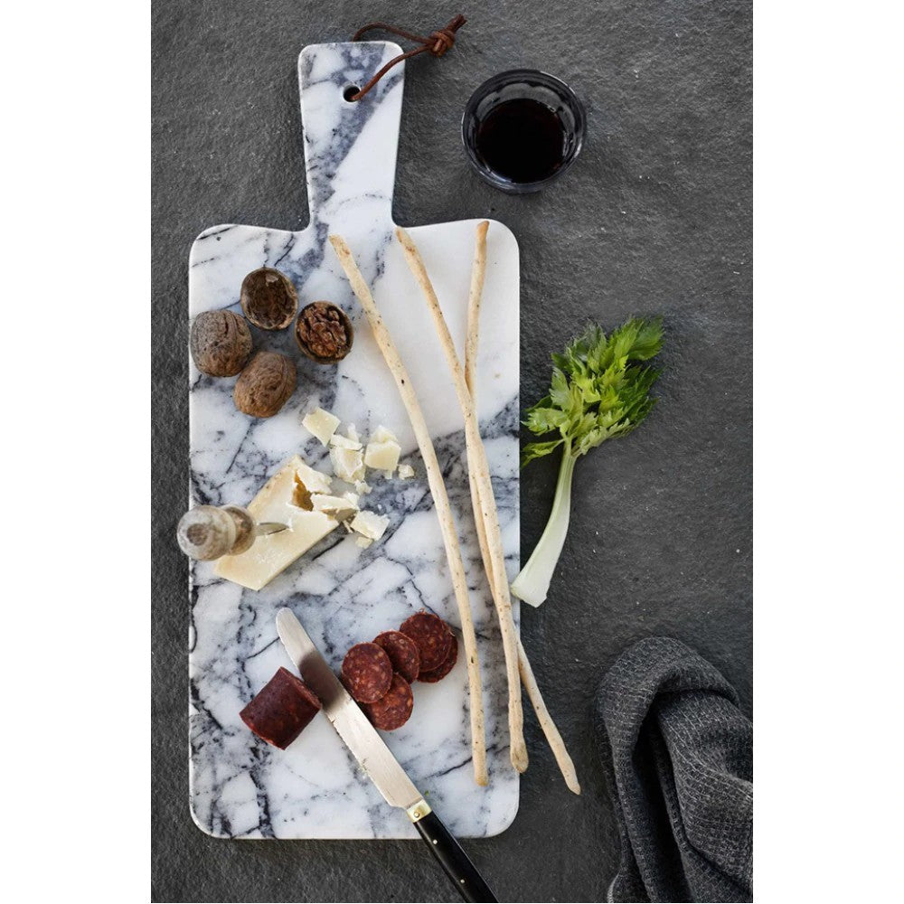 NewYork genuine white marble serving board charcutorie platter product SKU-MSNYSB8x14