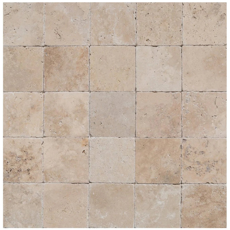 Riverbed Walnut Travertine Tumbled Floor and Wall Tile