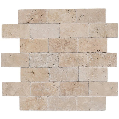 Riverbed Walnut Travertine Tumbled Floor and Wall Tile