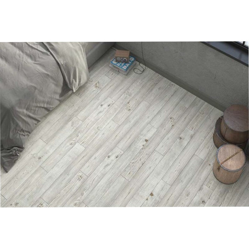 agt armonia ravello slim laminate flooring edge 4 sided V groove wood look size 6.25"x54" thickness 8mm SKU 991970 installed on bedroom floor