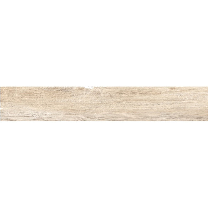 anka acacia cream color matte rectified 6"x36" size wood look porcelain floor and wall tile SKU-165343