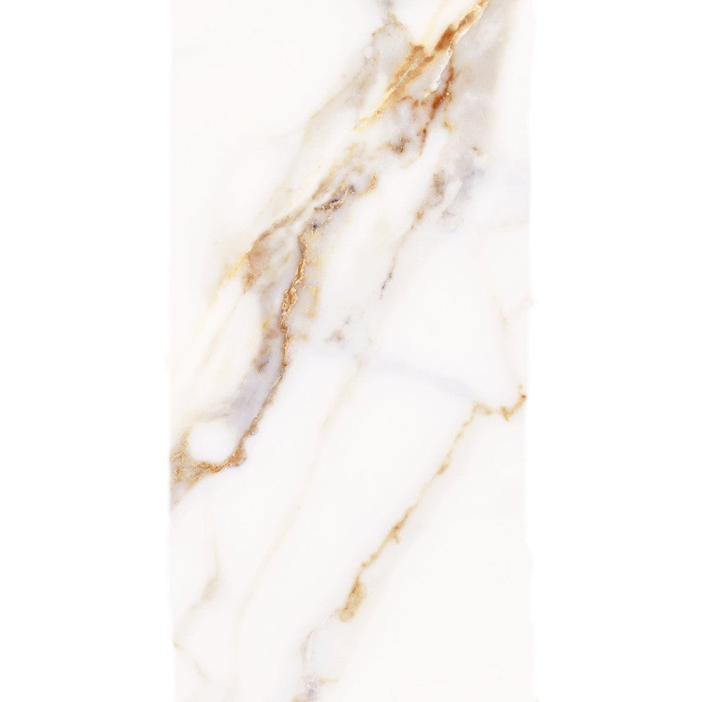 anka alaska beige glossy wall porcelain tile SKU 165066 12"x24" (30cmx60cm) size product shot top