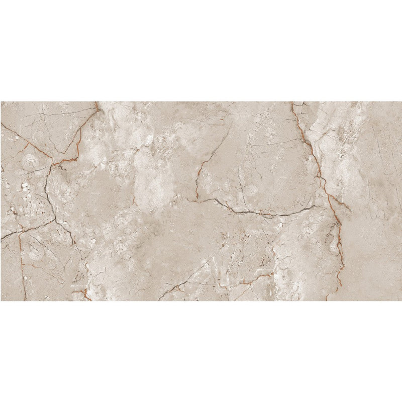 Anka asel beige glossy rectified porcelain floor tile-SKU-170008