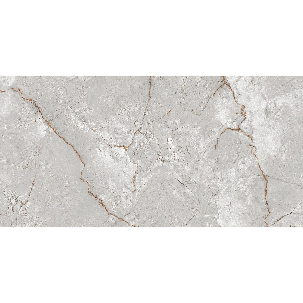 Anka asel grey glossy rectified porcelain floor tile SKU-170010