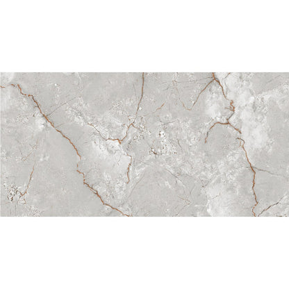 Anka asel grey glossy rectified porcelain floor tile SKU-170010