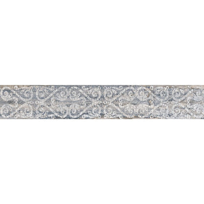 Anka botanic multi matte rectified porcelain decor tile size 6"x36" SKU-165348