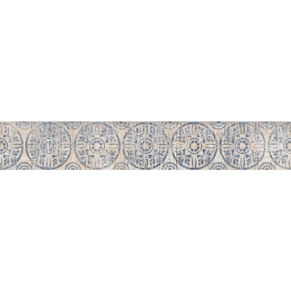 Anka botanic multi matte rectified porcelain decor tile size 6"x36" SKU-165348