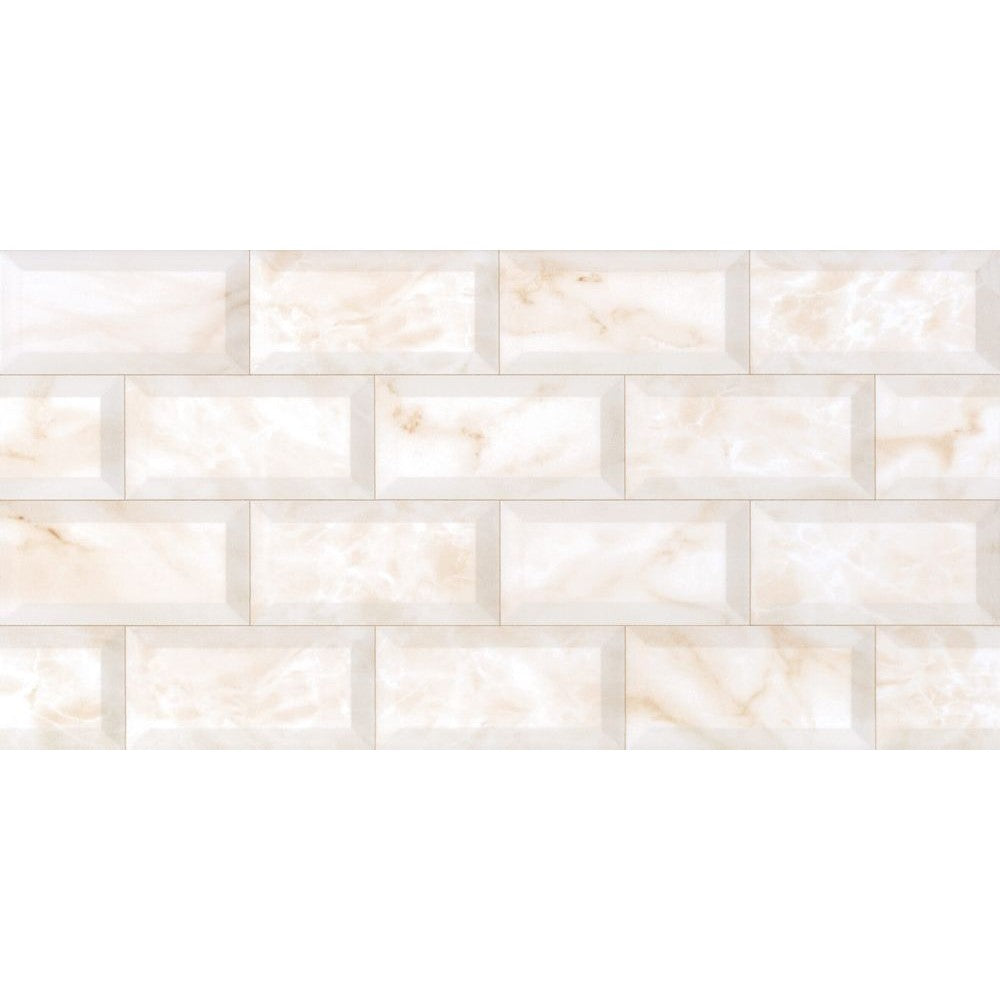 anka concept beige glossy unrectified wall tile size 30cmx60cm SKU 165142 product shot top view