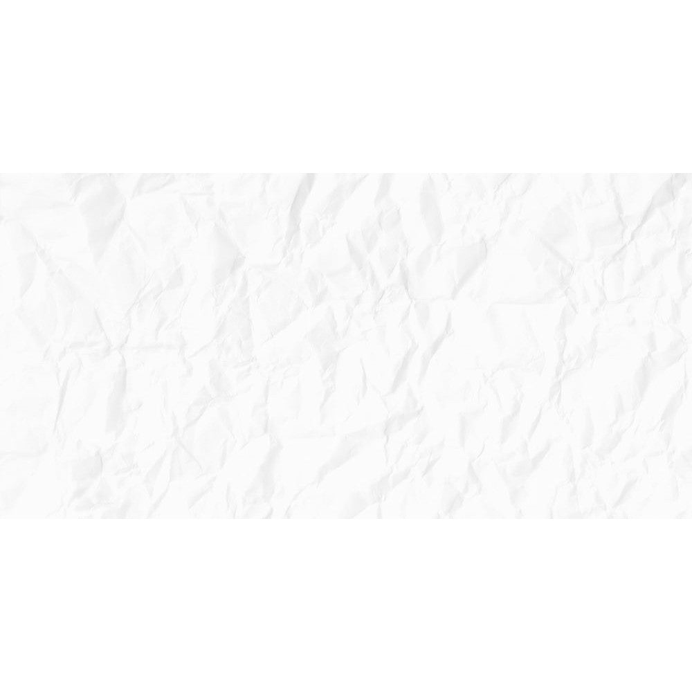 Anka elite modern glossy white porcelain wall and floor tile 24"x48" top shot of tile