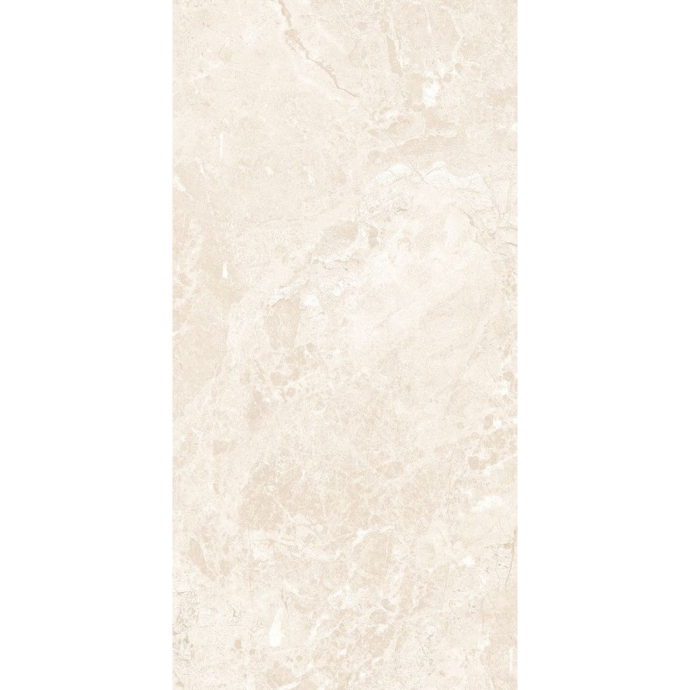 Anka Lima Cream Glossy Porcelain Wall and Floor Tile