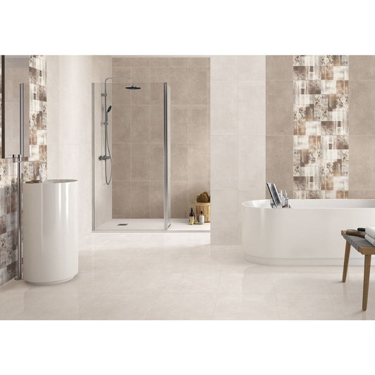 Anka Nil Beige Glossy Porcelain Wall and Decor Tile