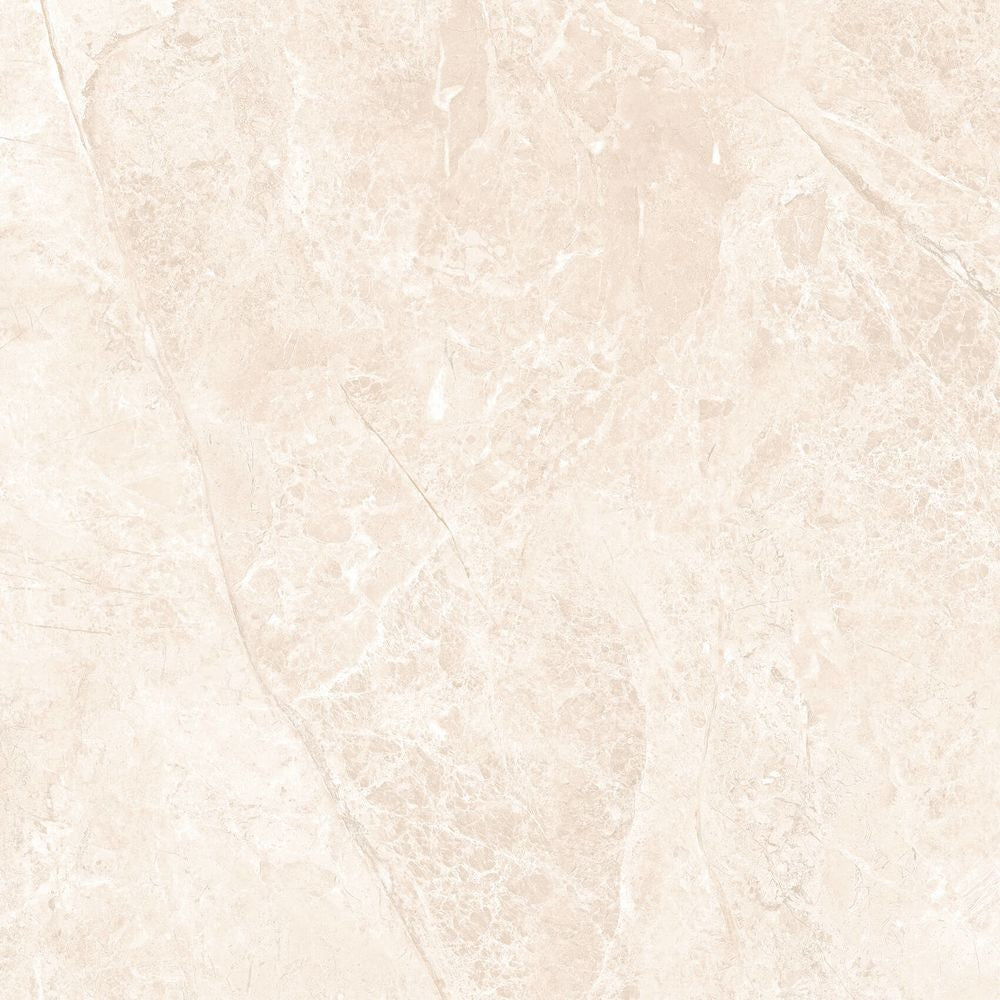 anka patara glossy wall and floor porcelain tile size 60cmx60cm color cream top product shot