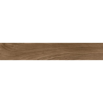 Anka tayga brown matte rectified wall and floor tile porcelain size 6"x36" SKU-165354
