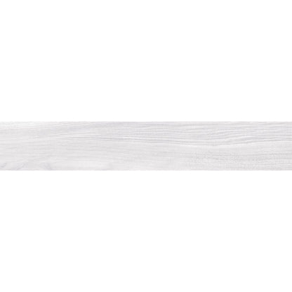 Anka tayga white matte rectified wall and floor tile porcelain size 6"x36" SKU-165352