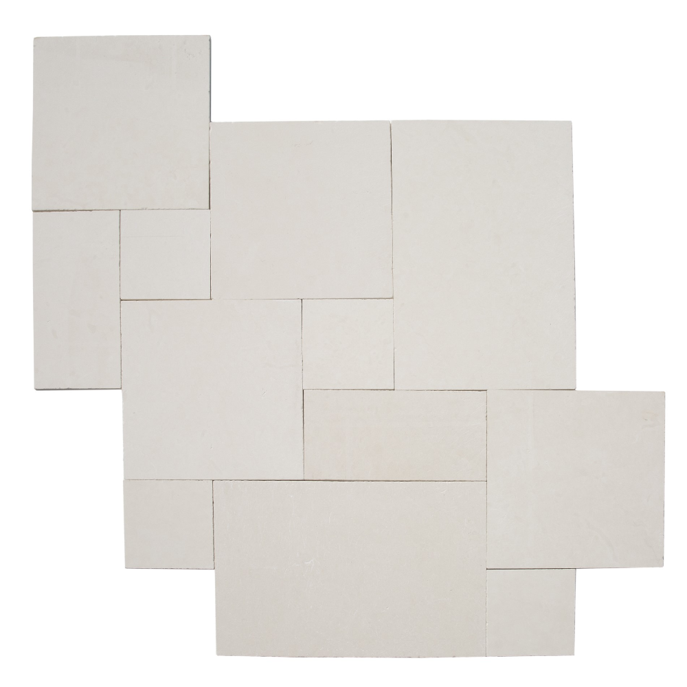Antalya White French Pattern Set Limestone Tile – mayausatile