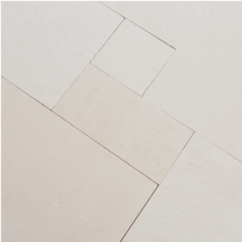Antalya White French Pattern Set Limestone Tile
