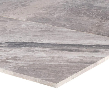 Atlantic Grey Cloudy Floor and Wall Marble Tile Polished