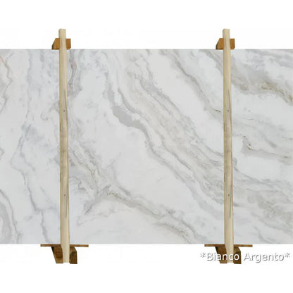 Bianco Argento White Bookmatching Marble Slab