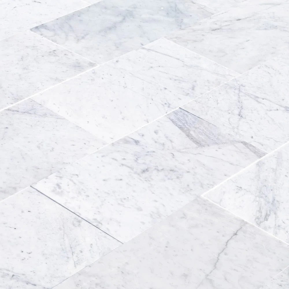 Bianco Carrara White Marble Floor and Wall Tile Polished