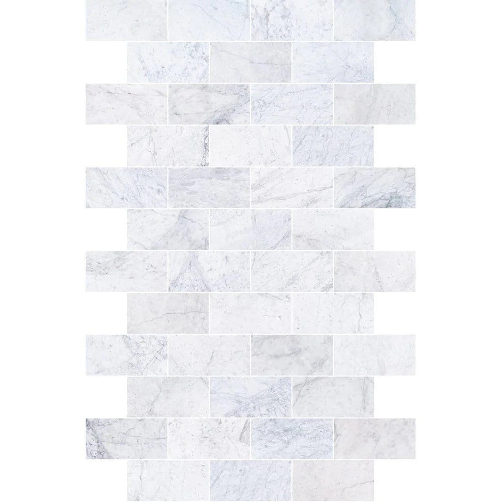 Bianco Carrara White Marble Floor and Wall Tile Polished