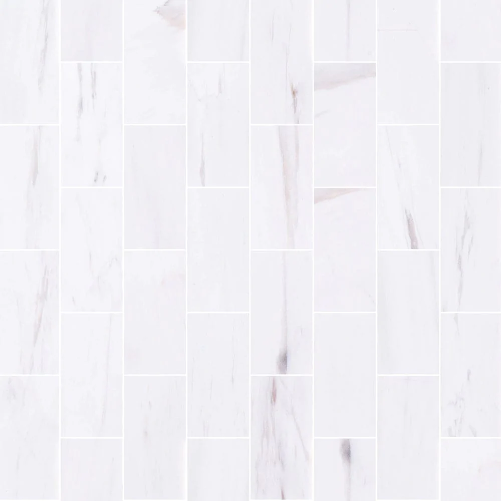 Bianco Dolomite Marble Tile Honed-Floor Collection SKU-BDMT12x12H multi top view