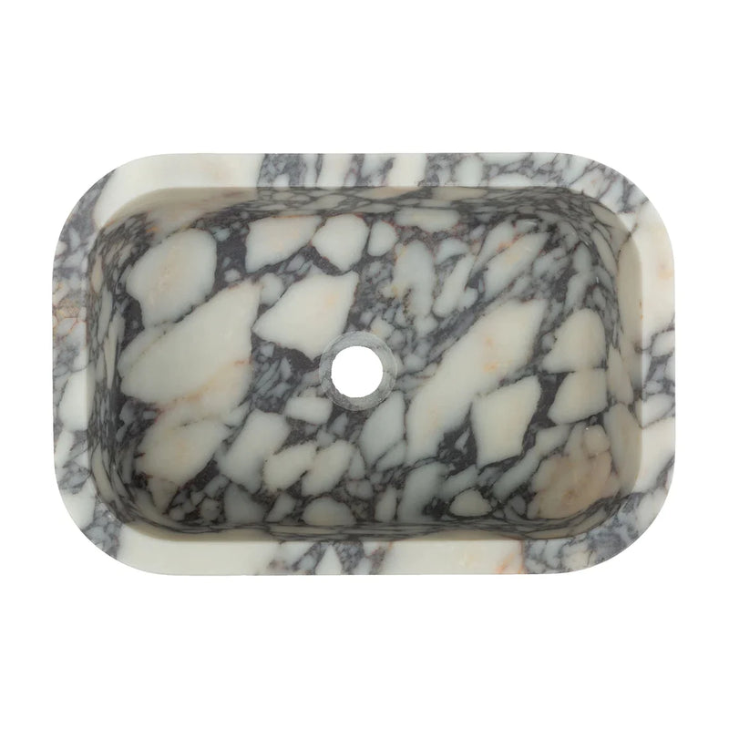 Natural stone (L)18" (W)12" (H)7" Marble Sink