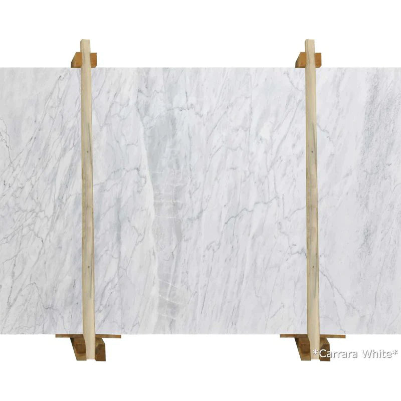 Carrara White Bookmatching Marble Slab