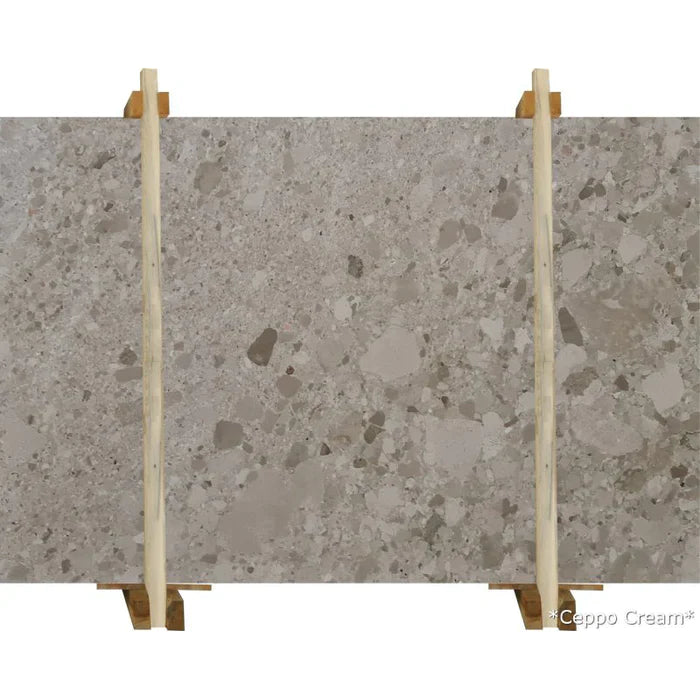 Ceppo Cream Conglomerate Bookmatching Marble Slab