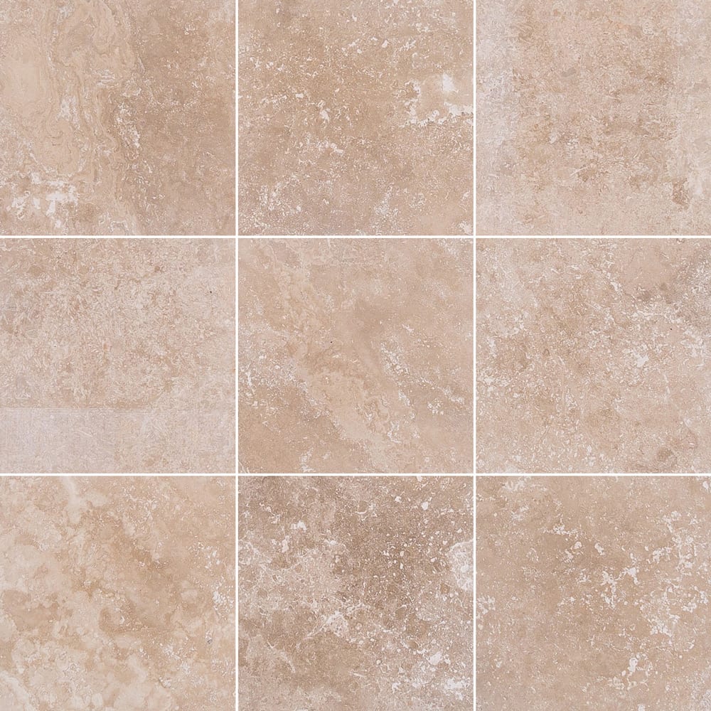 Classic Beige Travertine Honed Floor and Wall Tile SKU-CBT8x8HF joint view