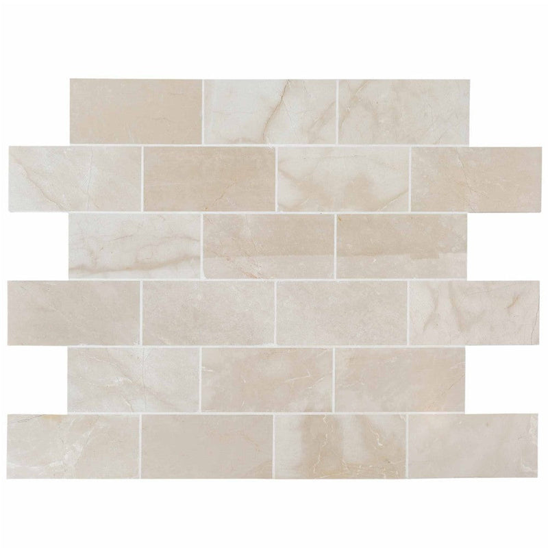 colossae cream marble tiles 12x36 honed SKU-20012392 product shot top view