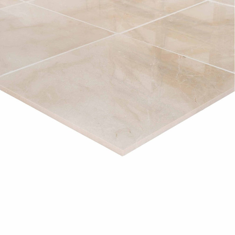colossae cream marble tiles 36x36 honed SKU-20012398 product shot thickness view