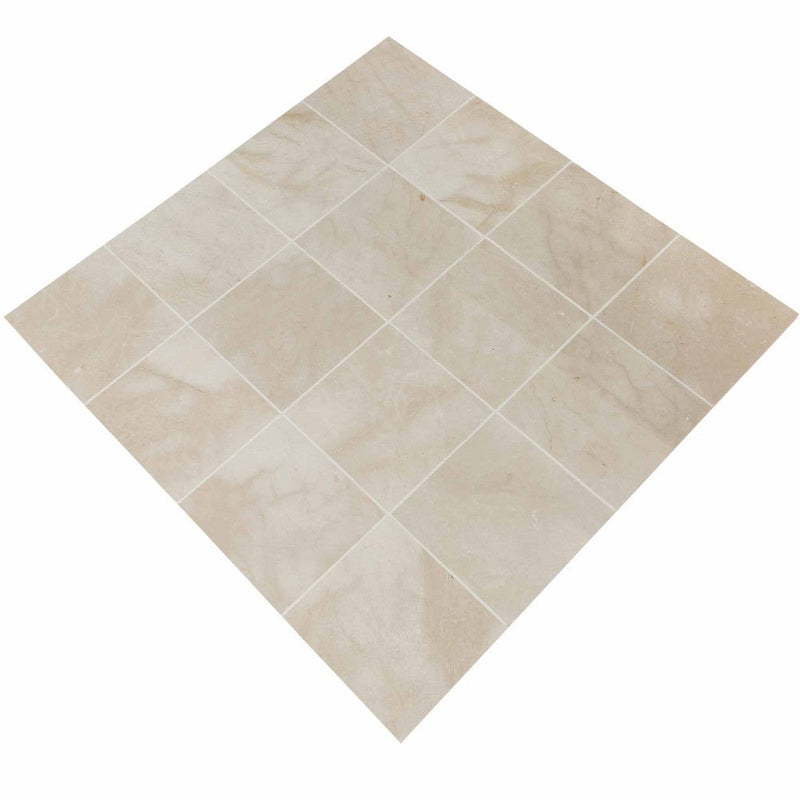 colossae cream marble tiles 36x36 polished SKU-20012397 product shot angle top view