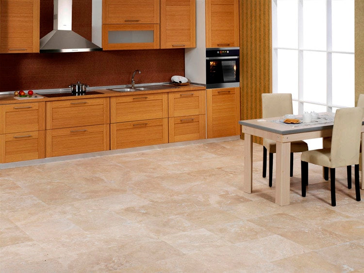 Denizli Beige Travertine Tile 12″x12″x3/8″