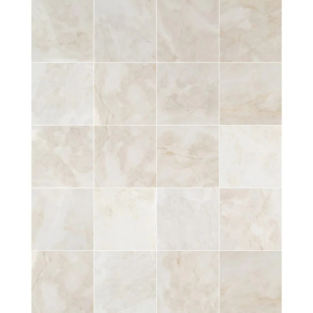 French Vanilla Cream Harmony Marble Floor and Wall Tile SKU-MTFVCH12x12P top view with joint