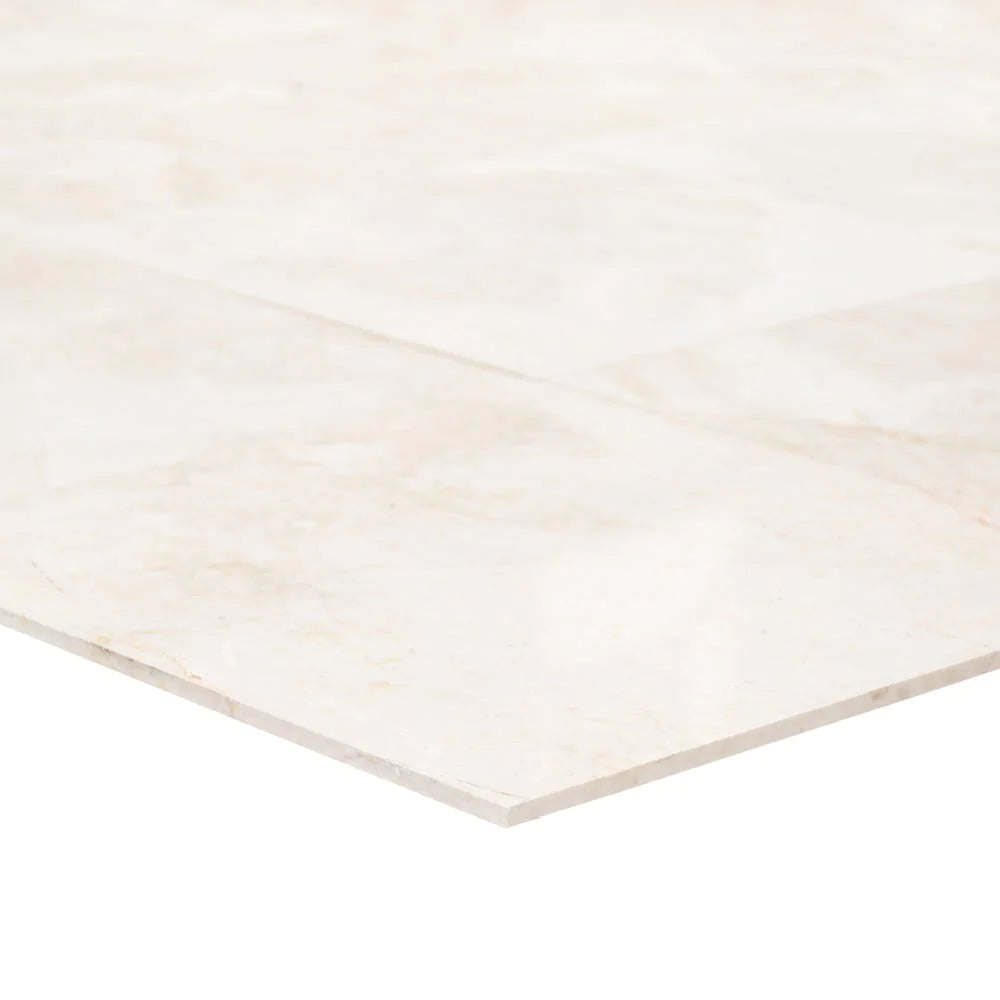 French Vanilla Cream Harmony Marble Floor and Wall Tile SKU-MTFVCH12x24P corner view