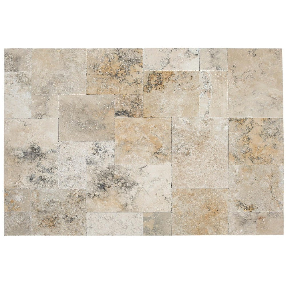 golden ink travertine antique pattern set SKU-50077237 multi top view