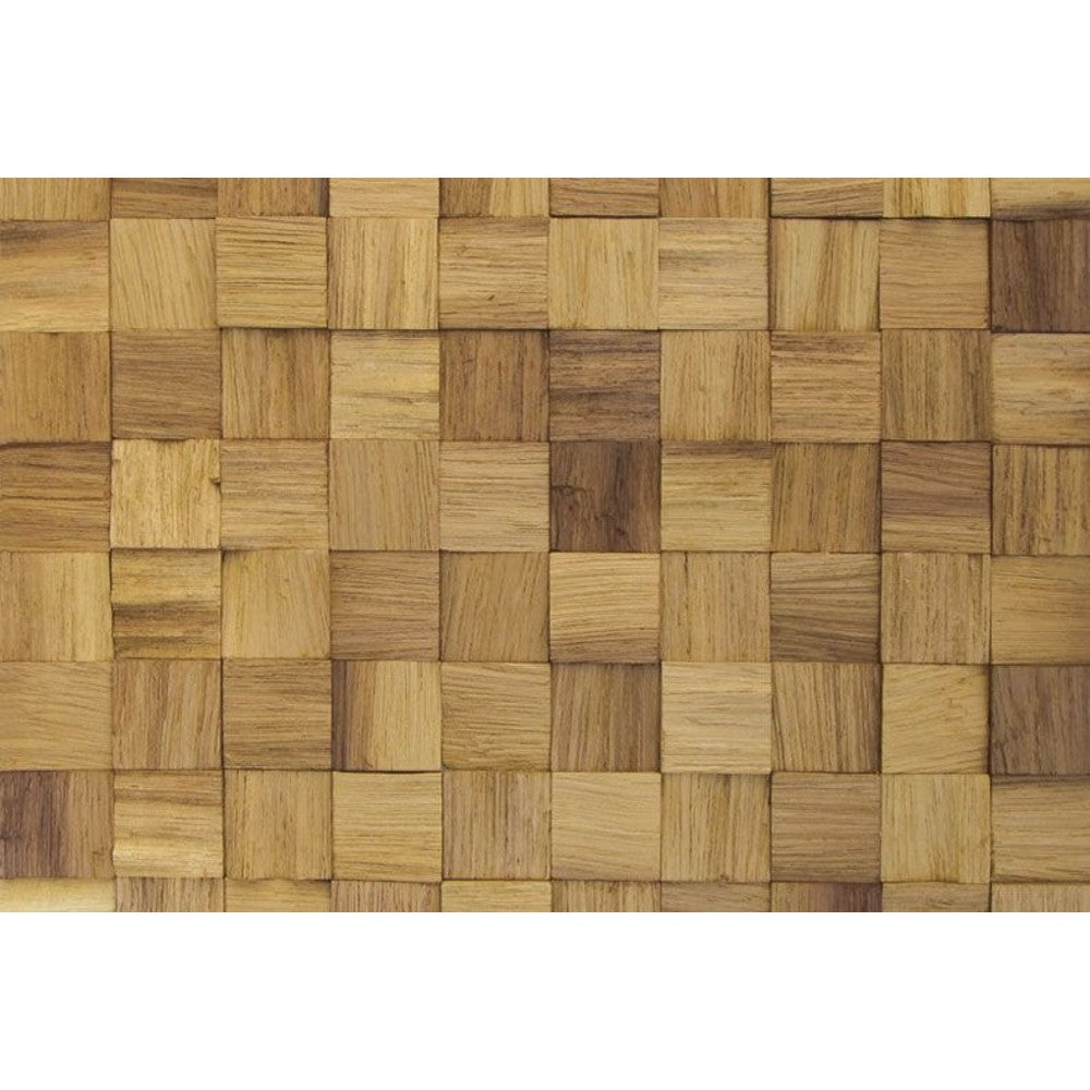 Iroko Pattern Design Wood Mosaic Tiles